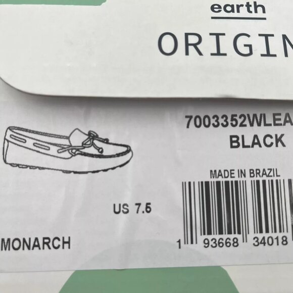 Earth Origins Women's Monarch Loafer Size 7.5 Black Soft Leather Upper Cushioned - Picture 15 of 16